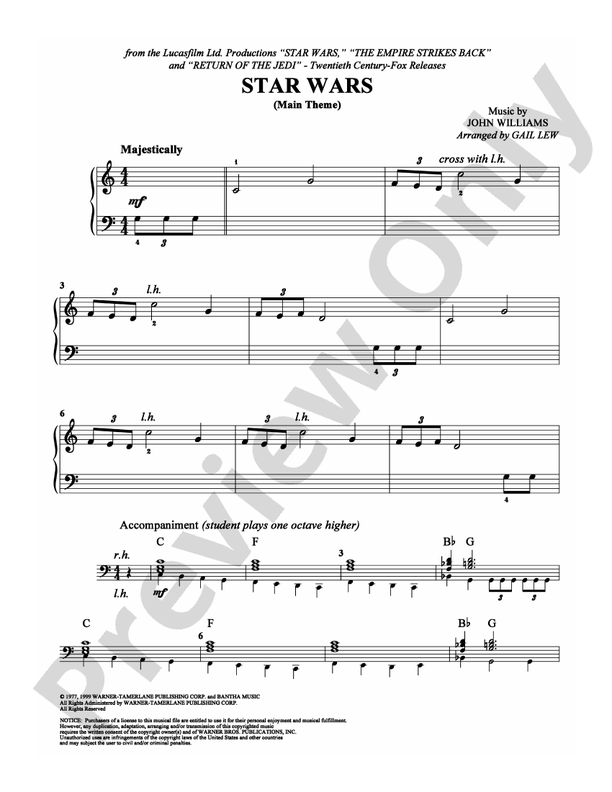 Star Wars (Main Theme) - DSM-PS-0002483 - Easy Piano (Digital Download)