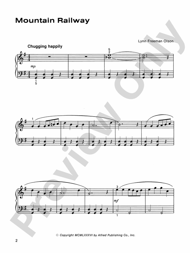 Mountain Railway - Piano (Digital Download)