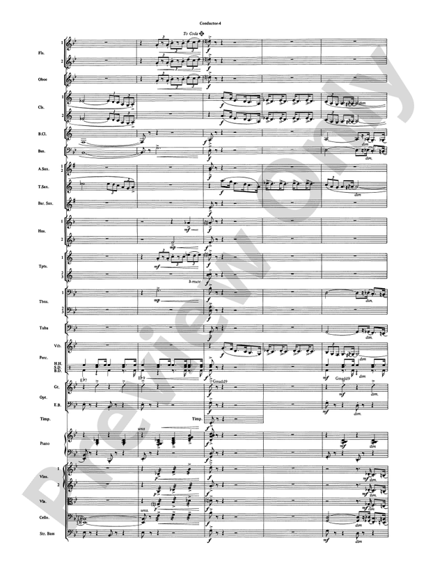 The Pink Panther (Grade 3.5) - Full Orchestra Conductor Score & Parts (Digital Download)