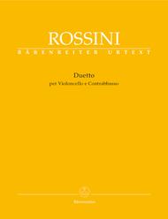 Duetto - Cello & Double Bass - Rossini - Barenreiter Urtext