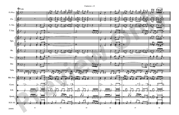 Give It All You Got – Marching Band Conductor Score & Parts (Digital Download)