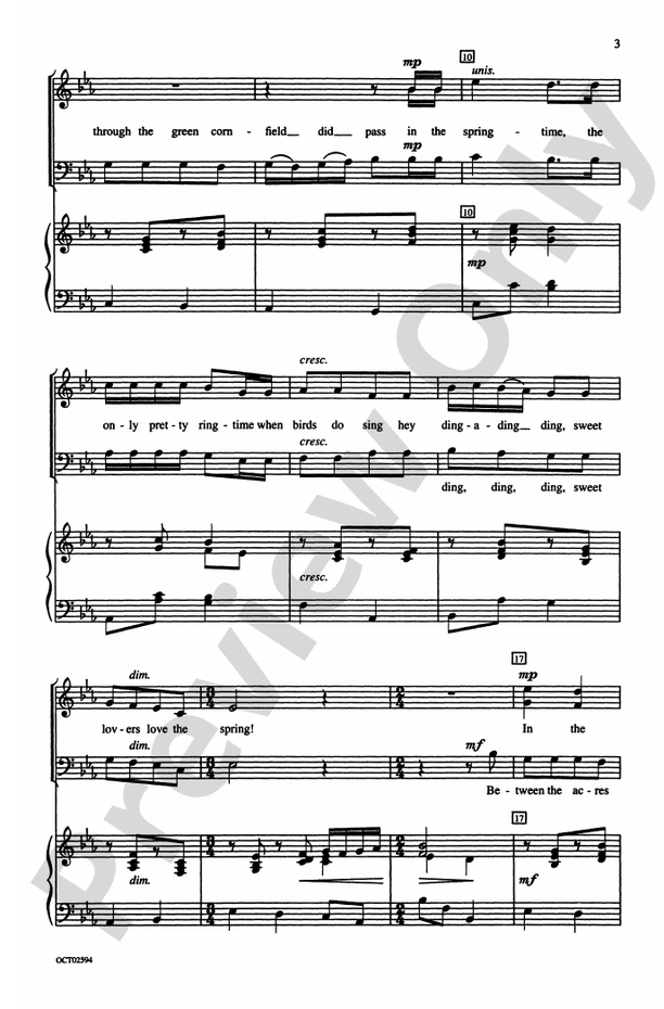 It Was a Lover and His Lass – SATB Choral Octavo (Digital Download)