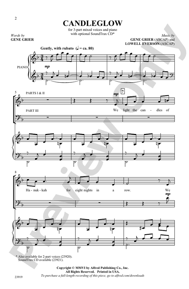 Candleglow – 3-Part Mixed Choral Octavo (Digital Download)
