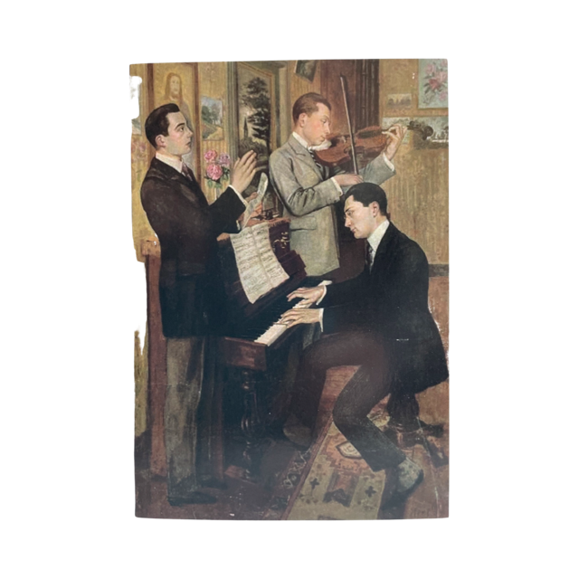 Greeting Card - The Concert by Hans Temple