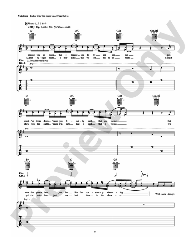Feelin' Way Too Damn Good - Guitar TAB (Digital Download)