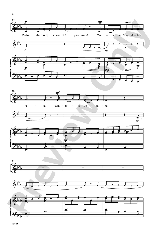 Cantate! Sing Alleluia! – 2-Part Choral Octavo (Digital Download)