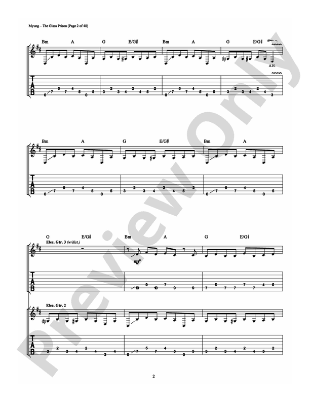 The Glass Prison - Guitar TAB (Digital Download)