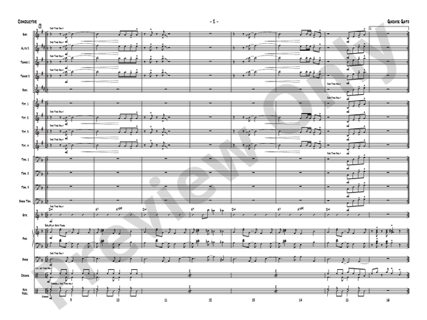 Garaje Gato (Grade 6) - Jazz Ensemble Conductor Score & Parts (Digital Download)