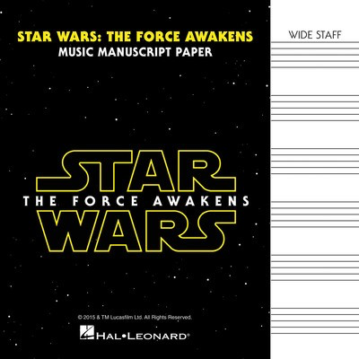 Star Wars: The Force Awakens - Manuscript Paper - Wide-Staff - Hal Leonard