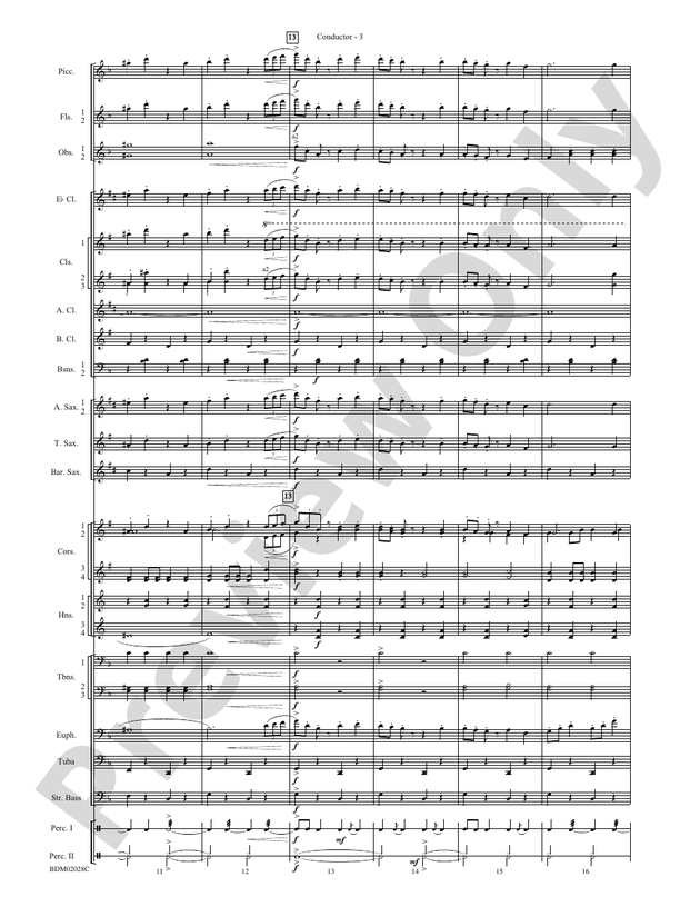 Golden Jubilee - Concert Band Conductor Score & Parts (Digital Download)