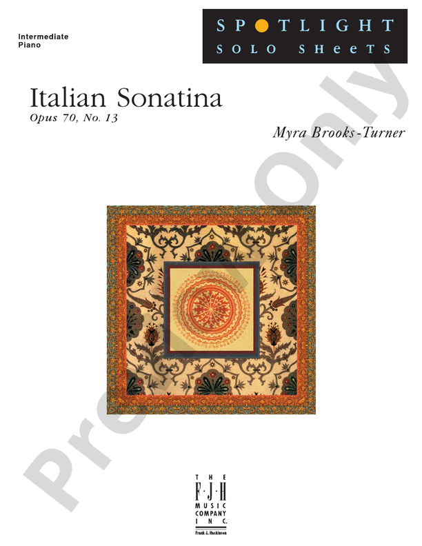Italian Sonatina, Op. 70, No. 13 - Piano (Digital Download)