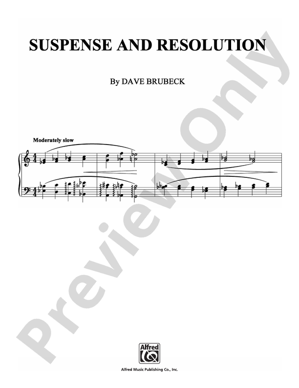 Suspense and Resolution - Piano (Digital Download)