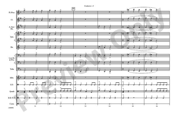 Cotton-Eyed Joe – Marching Band Conductor Score & Parts (Digital Download)