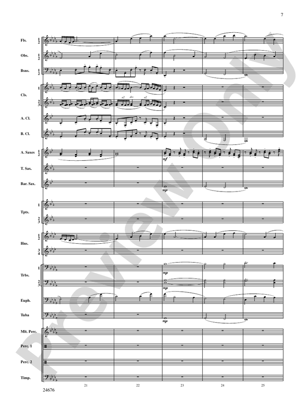 As a Wind from the North - Concert Band Conductor Score & Parts (Digital Download)
