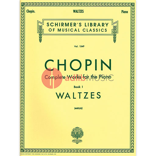 Chopin - Waltzes Lib1549 - Piano edited by Mikuli Schirmer 50260000