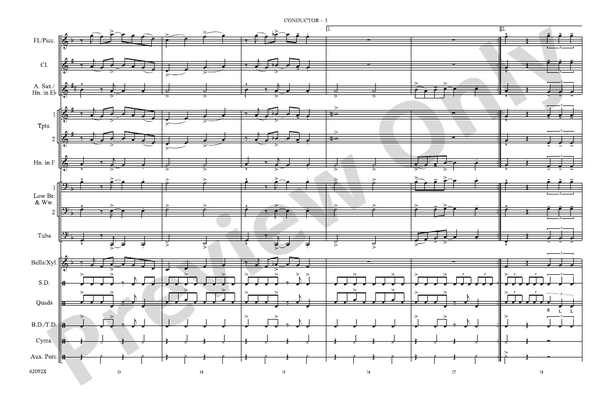 Come Go with Me – Marching Band Conductor Score & Parts (Digital Download)