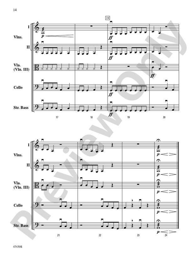 Sky Suite - String Orchestra Conductor Score & Parts (Digital Download)