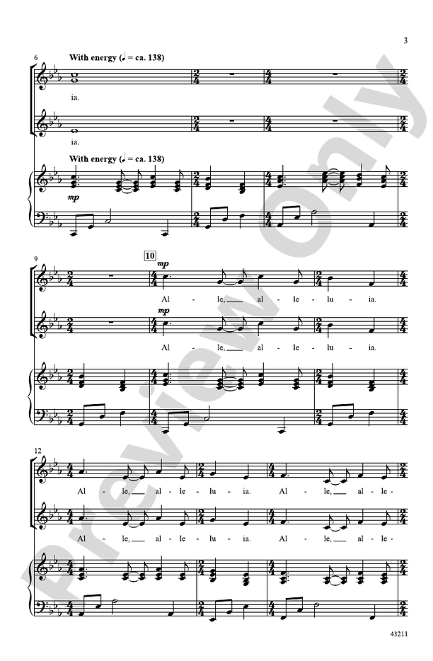 Festival Alleluia – SSA Choral Octavo (Digital Download)