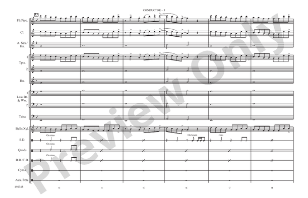 Break My Heart – Marching Band Conductor Score & Parts (Digital Download)