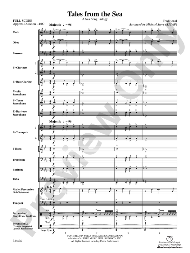 Tales from the Sea - Concert Band Conductor Score & Parts (Digital Download)