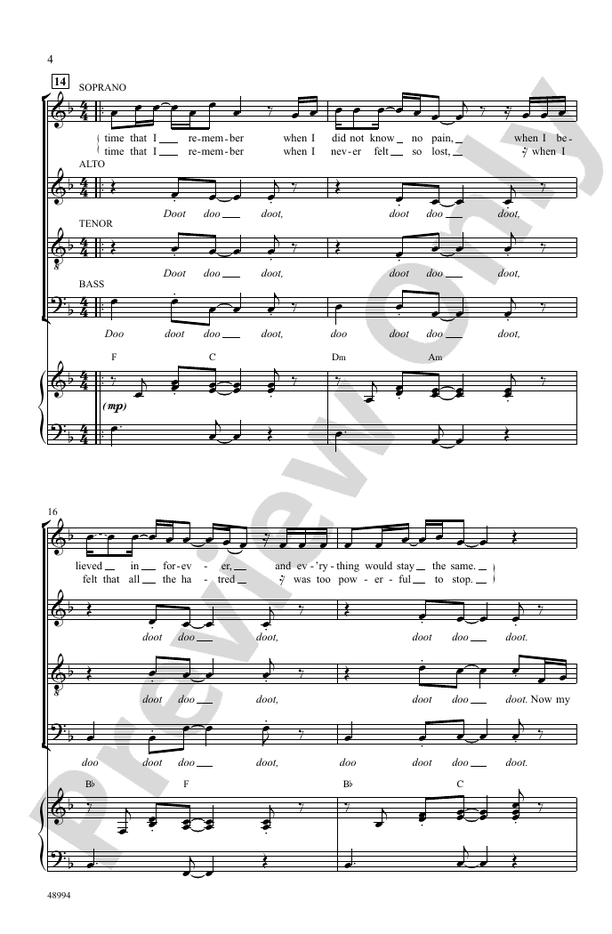 Memories - SATB Choral Octavo (Digital Download)