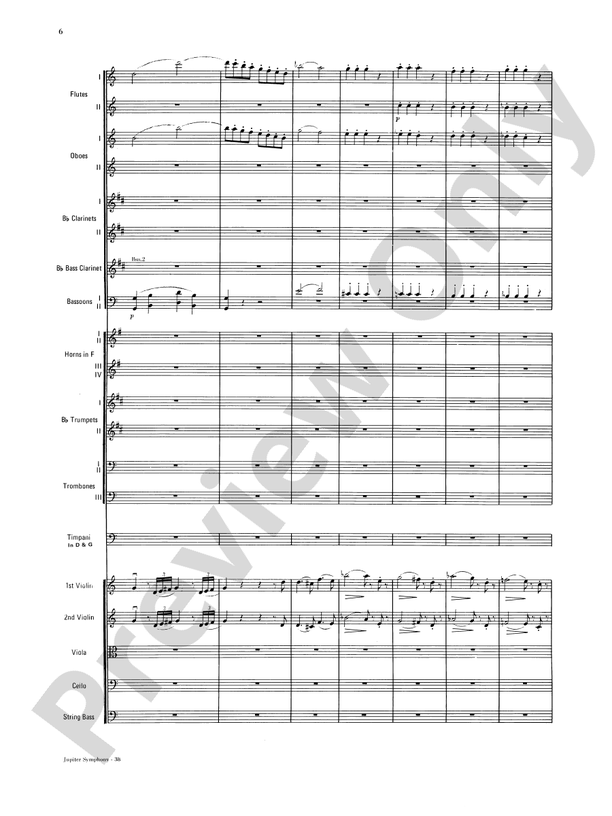 Jupiter Symphony, 1st Movement – Full Orchestra Conductor Score & Parts (Digital Download)