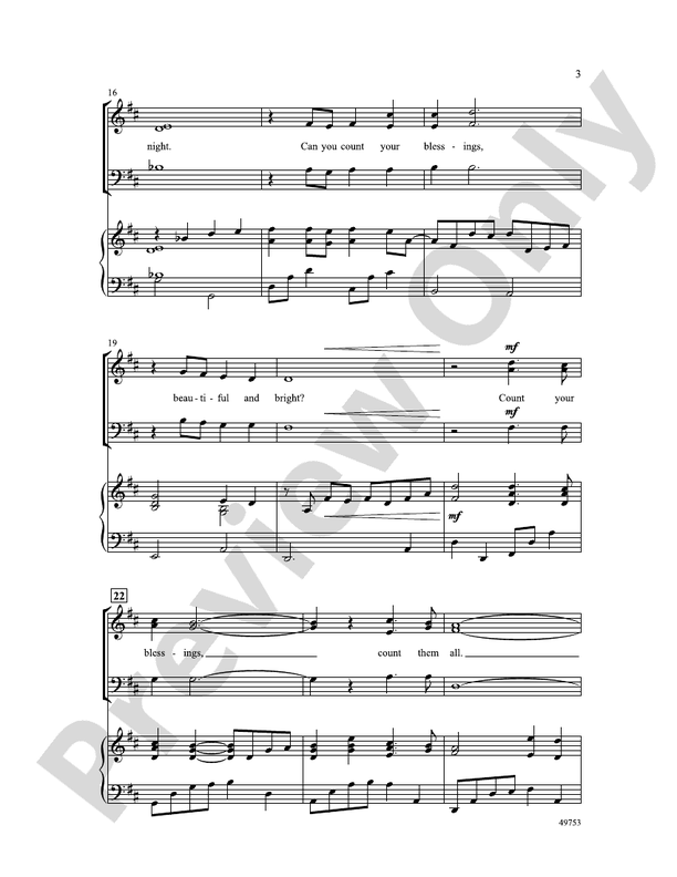 Count Your Blessings - SAB Choral Octavo (Digital Download)