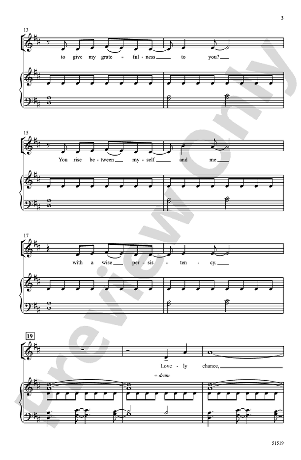 Lovely Chance - SATB Choral Octavo (Digital Download)