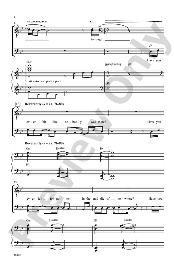 Found/Tonight – TTB Choral Octavo (Digital Download)