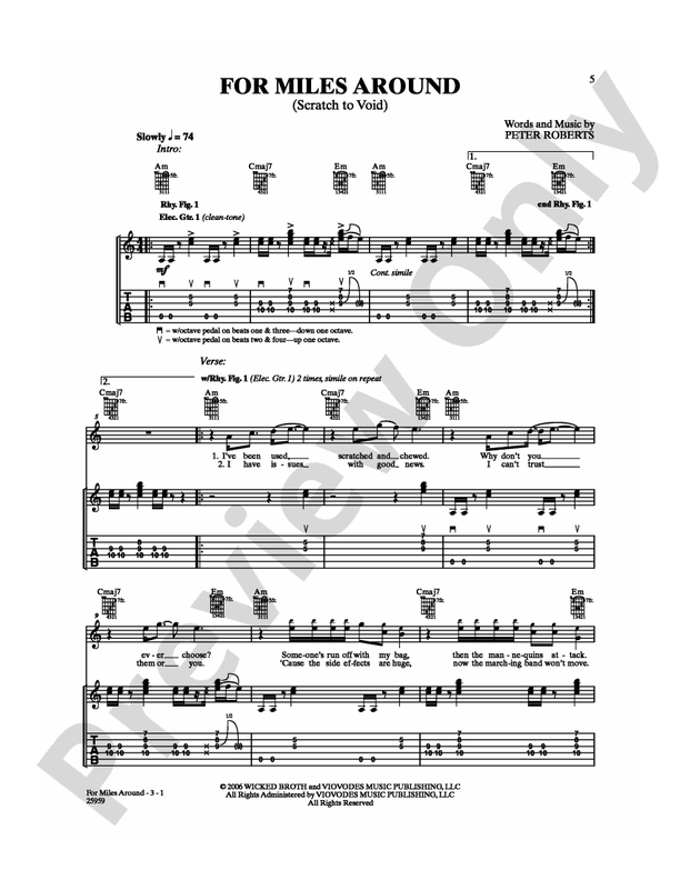 For Miles Around (Scratch to Void) - Guitar TAB (Digital Download)