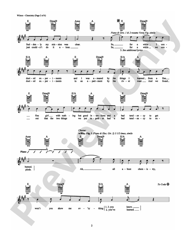 Chemistry - Guitar TAB (Digital Download)