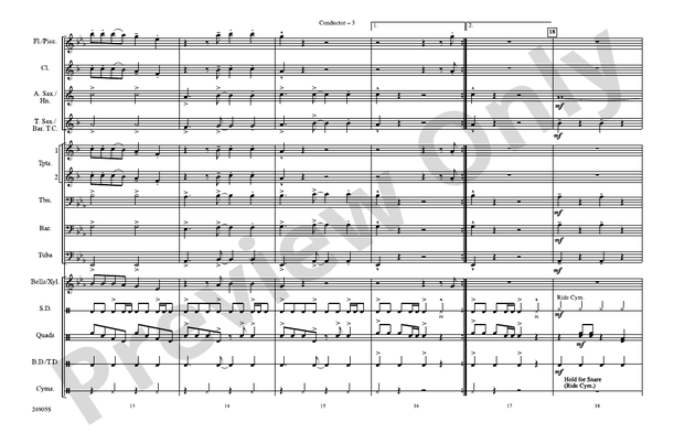 Blitzkrieg Bop – Marching Band Conductor Score & Parts (Digital Download)