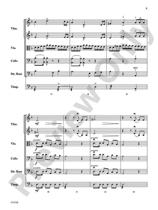 Symphony No. 2, Finale - String Orchestra Conductor Score & Parts (Digital Download)