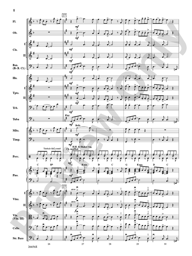 James Taylor in Concert – Full Orchestra Conductor Score & Parts (Digital Download)