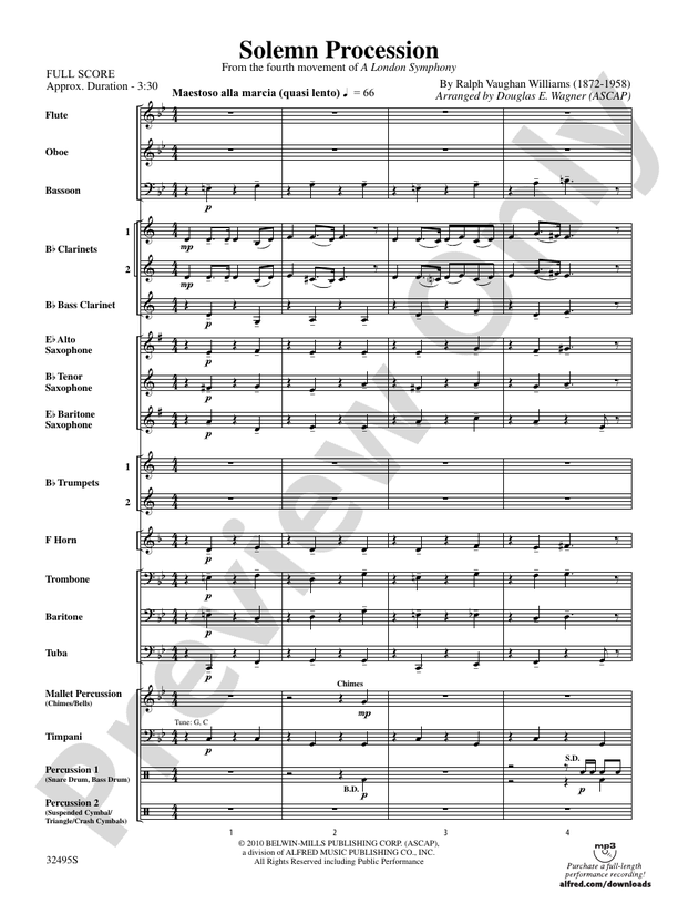 Solemn Procession - Concert Band Conductor Score & Parts (Digital Download)