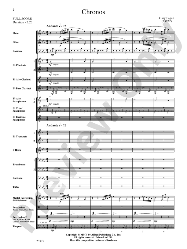 Chronos - Concert Band Conductor Score & Parts (Digital Download)