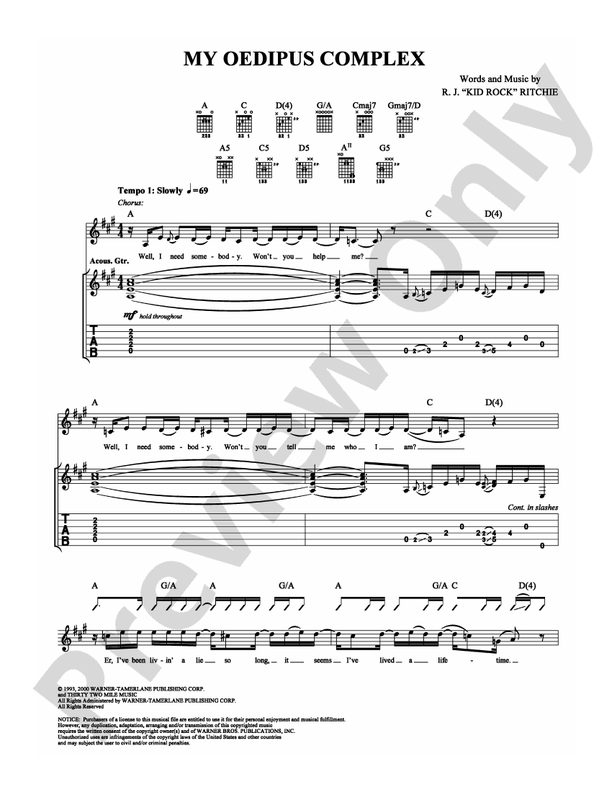 My Oedipus Complex - Guitar TAB (Digital Download)
