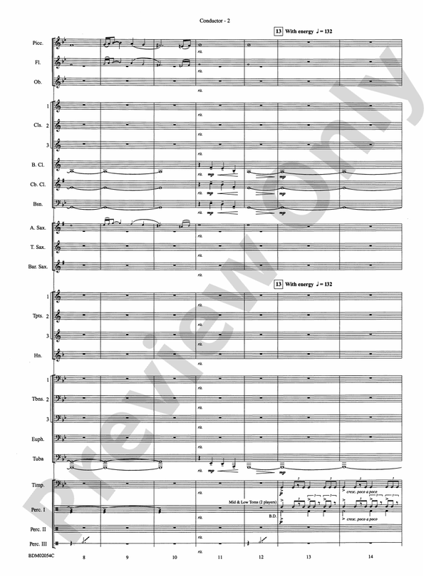 Celtic Carol - Concert Band Conductor Score & Parts (Digital Download)