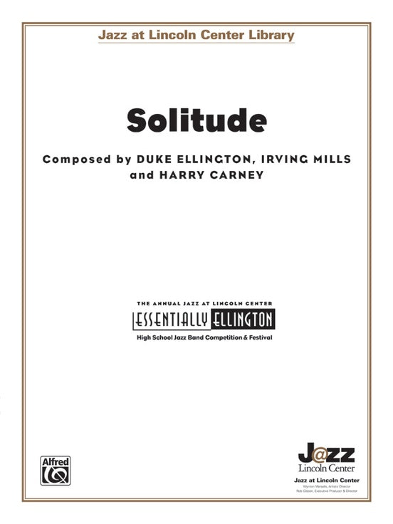 Solitude - Jazz Ensemble Conductor Score & Parts (Digital Download)
