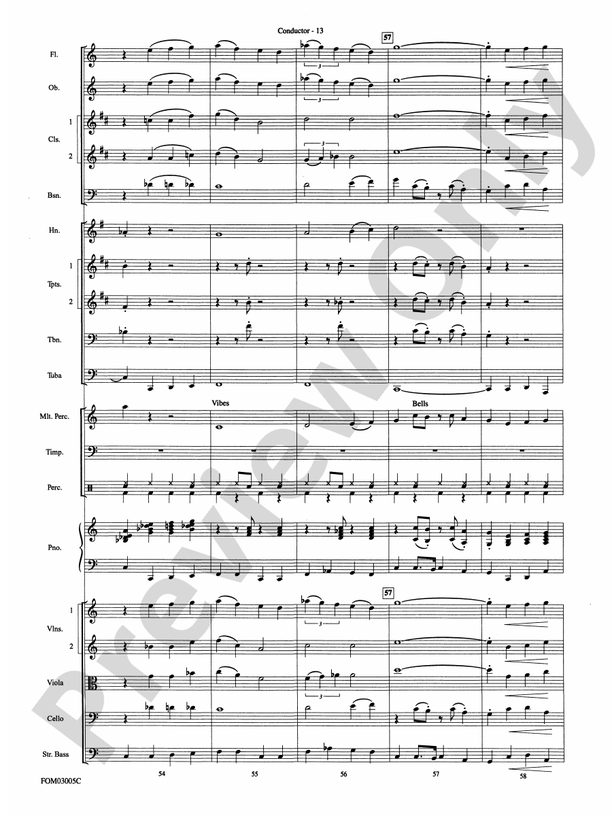 New York, New York, Theme from - Full Orchestra Conductor Score & Parts (Digital Download)
