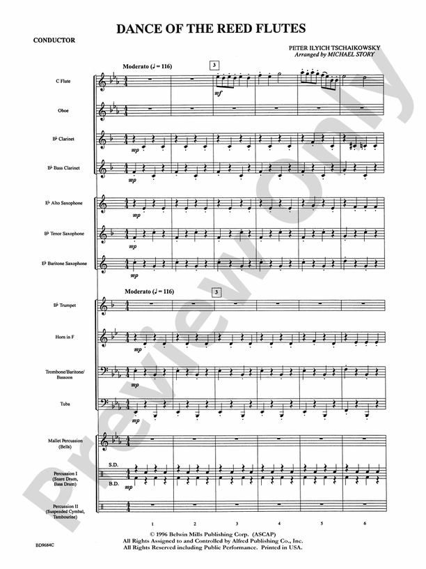 Dance of the Reed Flutes - Concert Band Conductor Score & Parts (Digital Download)