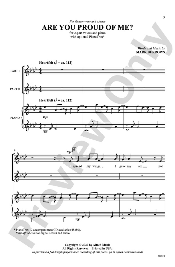 Are You Proud of Me? – 2-Part Choral Octavo (Digital Download)