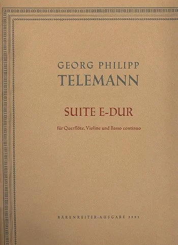 Suite in E for Flute Violin and Continuo TWV 42:E2