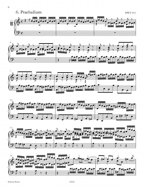 Bach J S - Short Preludes, Fugues & Fughettas - Piano Solo - Peters EP11510
