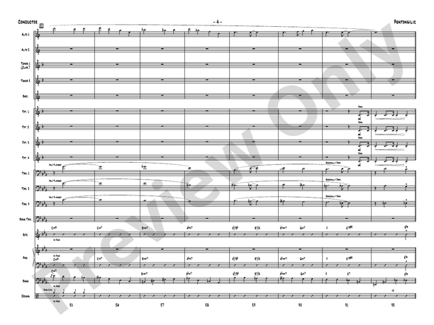 Pentonsilic – Jazz Ensemble Conductor Score & Parts (Digital Download)