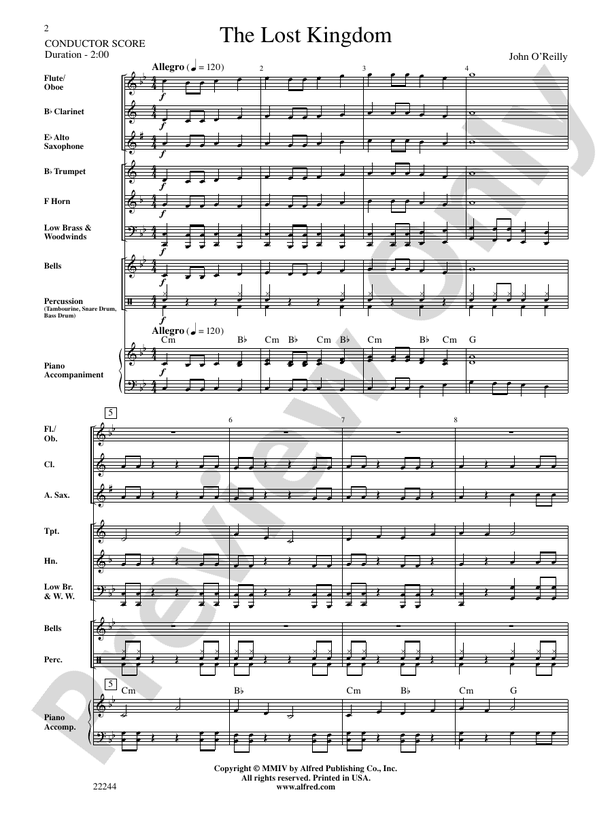 The Lost Kingdom - Concert Band Conductor Score & Parts (Digital Download)