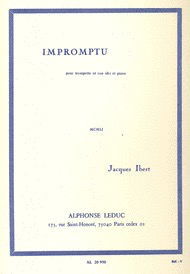 Ibert - Impromptu - Trumpet/Piano Accompaniment  Leduc AL20950MS