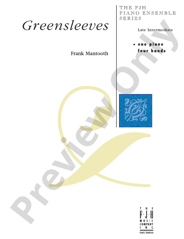 Greensleeves - DSM-DE1020 - Piano (Digital Download)