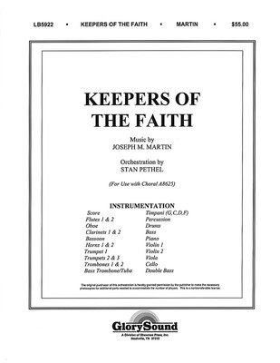 Keepers of the Faith - Joseph M. Martin|Timothy Dwight - Shawnee Press Score/Parts