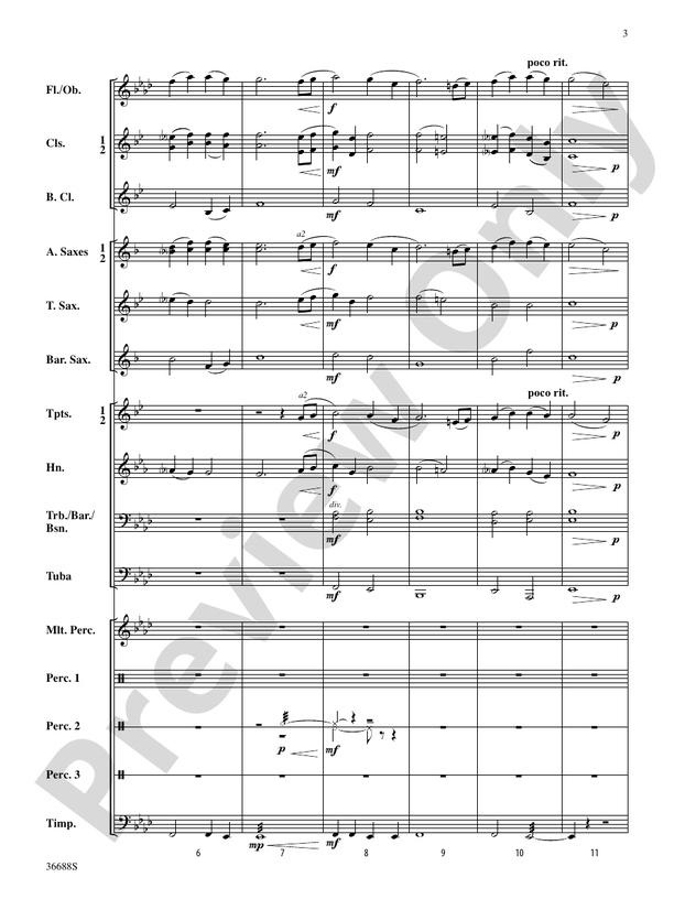 Havasu Falls - Concert Band Conductor Score & Parts (Digital Download)
